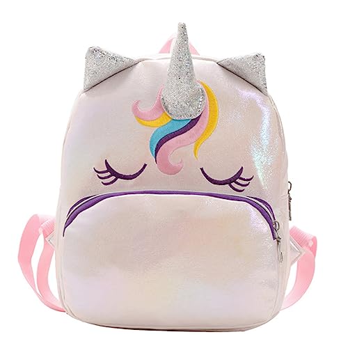 Beaupretty Einhorn-Rucksack Schultasche Für Mädchen Aus Hochwertigem Material Leicht Und Tragbar Mit Stauraum Für Schlüssel Telefone Und Lippenstift Für Schule Und Reise von Beaupretty