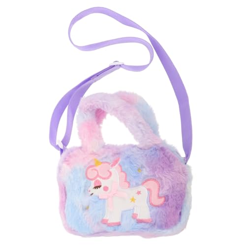Beaupretty Einhorn Plüsch Tasche Für Mädchen Kindertasche Umhängetasche Für Mädchen Entzückende Handtasche Mit Weicher Innenseite von Beaupretty