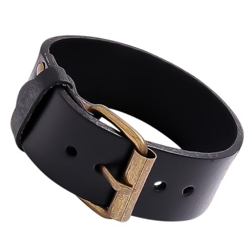 Beaupretty Einstellbares Lederarmband aus Rindsleder mit Retro nadelverschluss Unisex Verstellbares Vintage Armband Modisches Accessoire für Alltag und von Beaupretty