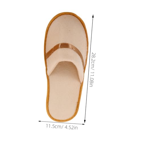 Beaupretty Einweg Spa Hausschuhe Herren Damen Plüsch Pantoffeln Rutschfest Weich Geschlossene Zehe Für Hotel Gäste Reise Zuhause von Beaupretty