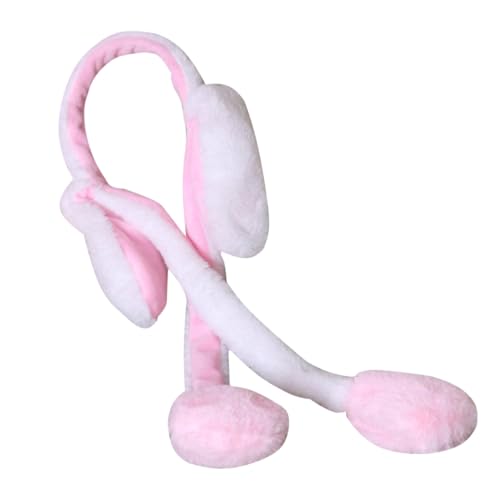 Beaupretty Bewegliches Kaninchenohren Haarband Mit Plüsch-ohrenschützern Niedliches Kopfband Für Kostüme Partys Und Fotoshootings Und Weiß von Beaupretty
