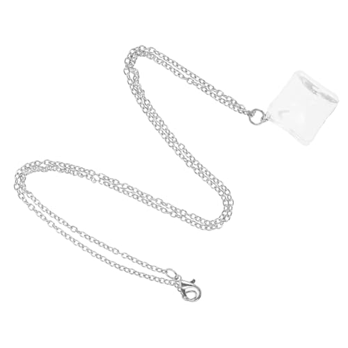 Beaupretty Eiswürfel-Anhänger Halskette Halskette Halsketten für Frauen mit Anhänger Frauen Halsschmuck für zierliche für Legierung Silber von Beaupretty