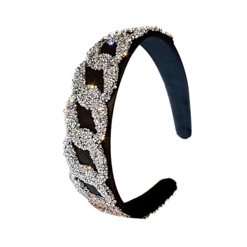 Beaupretty Elastisches Haarband mit Funkelnden Strasssteinen Modischer Haarschmuck für Damen Bequemes Flexibles Stirnband Geeignet für Partys Hochzeit Alltag und Besondere Anlässe von Beaupretty