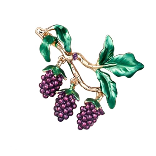 Beaupretty Elegant Trauben Brosche für Damen Legierung Anstecknadel mit Strasssteinen Modischer Schmuck für Hochzeiten Partys und Alltagsschmuck von Beaupretty