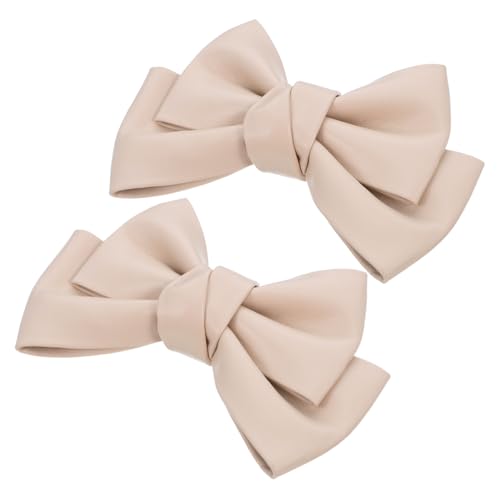 Beaupretty Elegante Abnehmbare Schleifen schuhclips aus PU und Zinklegierung Leichte Wiederverwendbare Schuhdekoration für Damen High Heels Brautschuhe und Alltag Schwarze Schleifen von Beaupretty