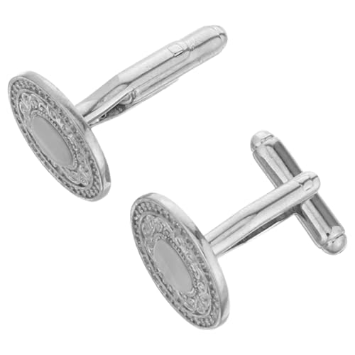 Beaupretty Elegante Manschettenknöpfe Herren Kupfer mit Kristallbesatz Funkelnde Hochzeit und Business Accessoires Runde Dekorative Tuxedo Button Studs Stilvoll für Formelle Hemden und von Beaupretty