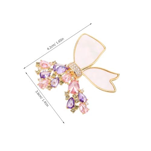 Beaupretty Elegante Schmetterlingsbrosche mit Funkelnden Strasssteinen Modische Anstecknadel für Damenmäntel Kleider und Anzüge Vielseitiges Schmuckaccessoire für Hochzeit Geburtstag und von Beaupretty