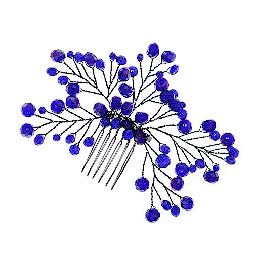 Beaupretty Eleganter Blauer Haarkamm mit Kristall Strasssteinen Modischer Brautschmuck für Hochzeit und Party Langlebiges Hautfreundliches Accessoire für Damen und Bräute von Beaupretty