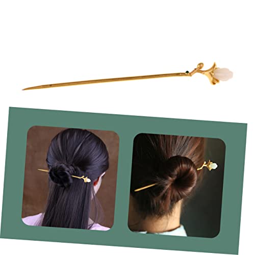 Beaupretty Eleganter Haarschmuck Goldener Haarstab für Damen Vintage Haarnadel Haarklammer Hochzeits Haaraccessoire Leicht und Glatt Geeignet für Hochzeiten Partys und Alltagsfrisuren von Beaupretty