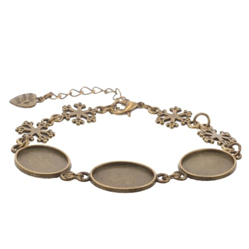 Beaupretty Elegantes Damen Armband Zeitstein Schmuck DIY Legierung Handgelenk Schmuck für Frauen und Teenager Leicht Langlebig Modisches für Geburtstag Hochzeit Valentinstag von Beaupretty