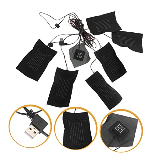 Beaupretty Elektrisches Heizkissen Carbonfaser Heizpad für Kleidung USB Beheizbares Heizelement mit Temperaturstufen Schnell Erwärmend Sicher und Installieren für Winterweste und Handschuhe von Beaupretty