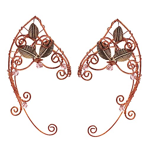 Beaupretty Elfenohren Ohrclips Legierung nicht Durchbohrt Bequeme Ohrknochenmanschetten Stylische Elfenohren Manschette für Damen und Mädchen Accessoire für Kostüm Cosplay und Valentinstag von Beaupretty
