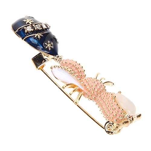 Beaupretty Kaninchen Brosche für Frauen Vintage Emaille Anstecknadel Hasen Ballon Brosche für Ostern Neujahr Modeaccessoire von Beaupretty