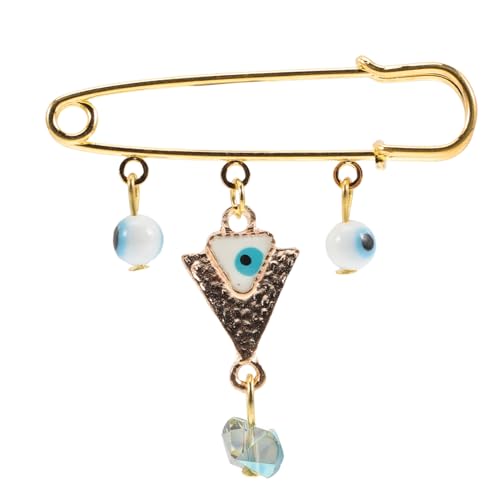 Beaupretty Evil Eye Brosche Anstecknadel Retro Stil für Damen und Herren Modischer Lapel Pin für Schal Pullover und Cardigan Einzigartiges für Besondere Anlässe von Beaupretty