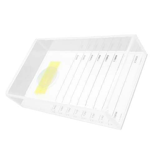 Beaupretty Eyelash Extension Aufbewahrungsbox Weiß mit Deckel Lash Organizer Transparentes Design Leicht und Platzsparend Für Professionelle Wimpernverlängerung und Make Up Zubehör von Beaupretty