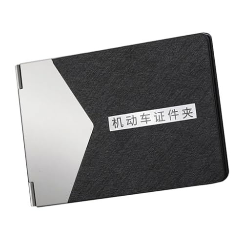 Beaupretty Fahrzeugschein Schutzhülle mit Kartenfächern Robuster Führerschein Organizer aus Metallnetz in Schwarz Kompakter Kartenhalter für Auto Praktisch für Damen und Herren als von Beaupretty