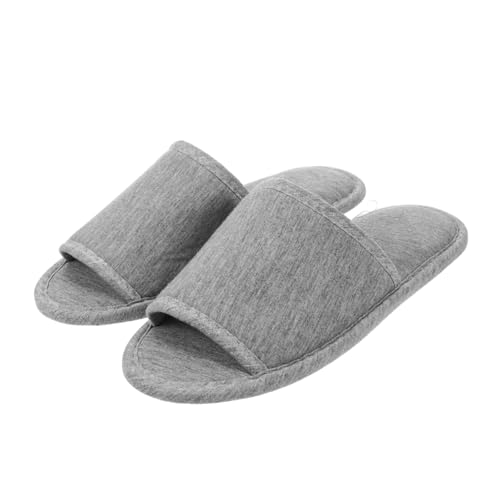 Beaupretty Faltbare Reise hausschuhe Open Toe Leichte Wasserfeste Eva sohle Rutschfest Tragbar für Damen und Herren Praktische Platzsparende Gäste Spa slipper für Unterwegs und Zuhause von Beaupretty