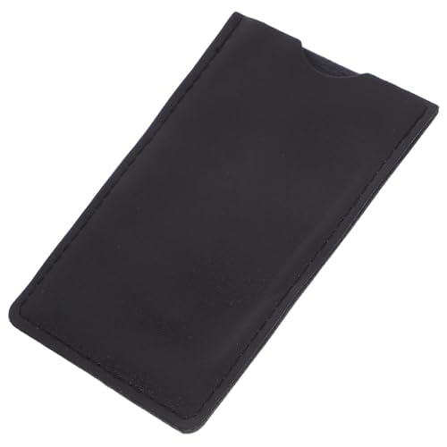 Beaupretty Faltbarer Bartkamm mit PU Leder Etui Tragbarer Kleiner Kamm Tasche für Herren Damen Reise Outdoor Pflege Leicht und Langlebig mit Komfortablem Griff von Beaupretty
