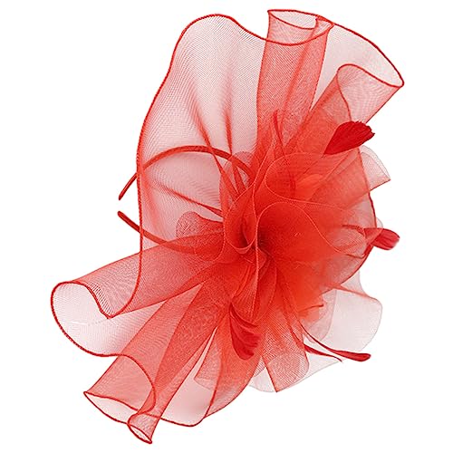 Beaupretty Fascinator Hut Damen Mesh Schleier mit Haarnadel für Tea Party Cocktail Karneval Vintage Eleganter Haarschmuck für Braut Brautjungfern und Kostüme von Beaupretty