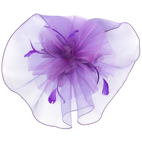 Beaupretty Fascinator Hut Damen Netzschleier Leicht Elegant Haarschmuck mit Haarklammer für Cocktail Tea Party Hochzeit Brautjungfern Vintage Stil Kopfband von Beaupretty