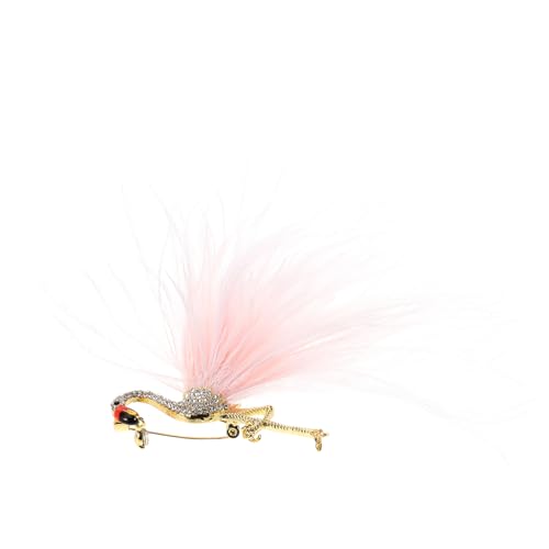 Beaupretty Flamingo Brosche Pin Buntem Design Und Täuschend Echten Federn Dekorative Anstecknadel Für Frauen Für Kleidung Schals Und Hüte Bei Besonderen Anlässen von Beaupretty
