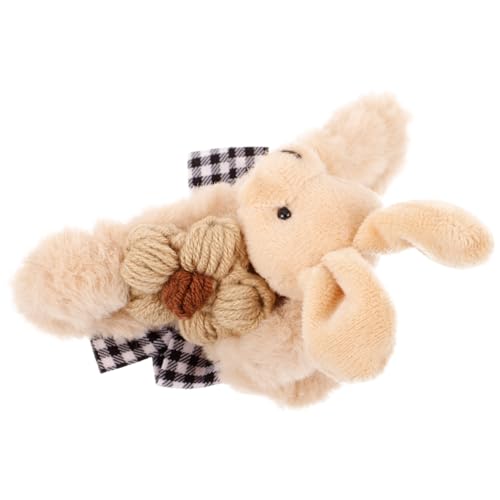 Beaupretty Flauschige Haarspange für Damen Große Haarklammer im Niedlichen Hasen Design Rutschfeste Haarspangen für Dickes und Dünnes Haar Accessoire für Makeup Alltag und Besondere Anlässe von Beaupretty