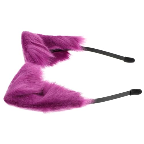 Beaupretty Fluffy Katzenohren Haarreif Delikater Haarreifen mit Kreativem Katzenohr Design Flauschiges Stirnband für Cosplay Karneval Halloween für Mädchen und Familien von Beaupretty