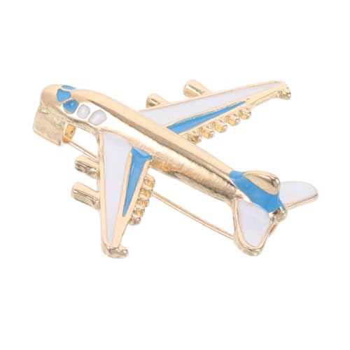 Beaupretty Flugzeug Brosche für Damen Anstecknadel Legierung Diy Design Personalisierbar für Kleidung Rucksäcke und Accessoires Hochwertige Brosche im Kreativen Stil von Beaupretty