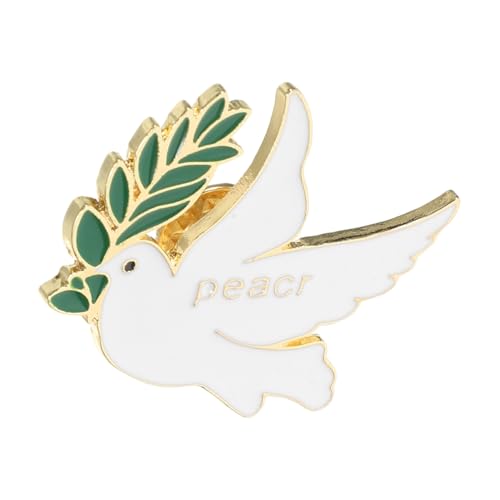 Beaupretty Friedenstaube Brosche Damen Kommunion Anstecknadel Robust Modisch Religiös Schmuck für Kleidung und Schal von Beaupretty