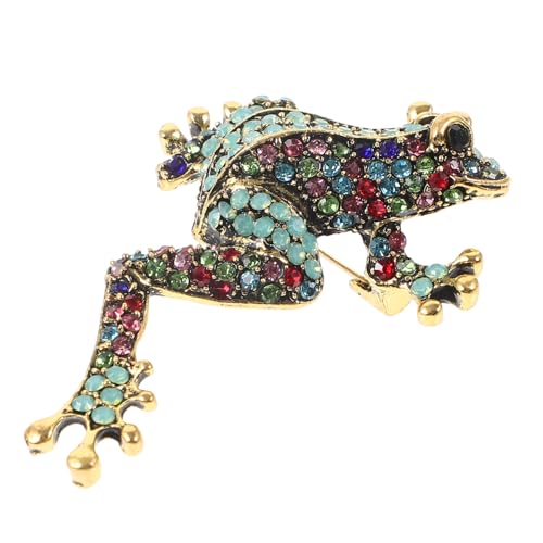 Beaupretty Frosch Brosche Anstecknadel Tierdesign Metall Sicherheitsbrosche für Kleidung und Rucksack Dekorativ und Langlebig von Beaupretty