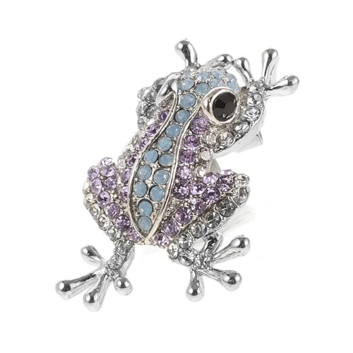 Beaupretty Frosch Brosche Robustem Niedlicher Tier Anstecker Langlebige Metall Kleidungsschmuck Anstecknadel für Hemden Hüte Taschen und Rucksäcke von Beaupretty