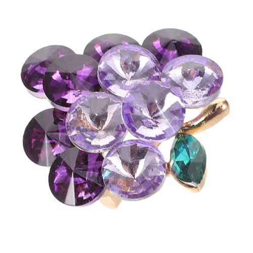 Beaupretty Alloy Glass Frucht Grapen Brosche Für Damen Modische Anstecknadel Für Sommer-outfits Geeignet Für Kleider Hüte Und Jacken Langlebiges Material Elegantes Design von Beaupretty