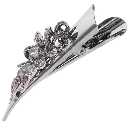 Beaupretty Funkeln Haarspangen Ohne Falten Haar Strass Haarbürste Frauen Haarspangen Weißer Perlenschleier Haarklammer Ente Brötchen Zum Tanzen Haarspangen Für Mädchen Metall Grey von Beaupretty