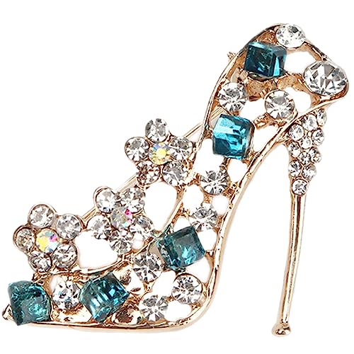 Beaupretty Funkelnde Damen Brosche High Heel mit Strass Modischer Anstecker für Kleidung Schals und Taschen Eleganter Schmuck für Geburtstag Hochzeit und Besondere Anlässe von Beaupretty