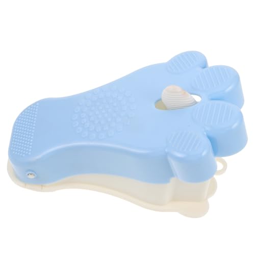 Beaupretty Fußbürste für schwangere Frauen Zehenbürste Peelingbürsten für die Füße Reinigungsbürste Fußschrubber für Duschboden Duschbürste zwischen den Zehen Plastik Sky-blue von Beaupretty