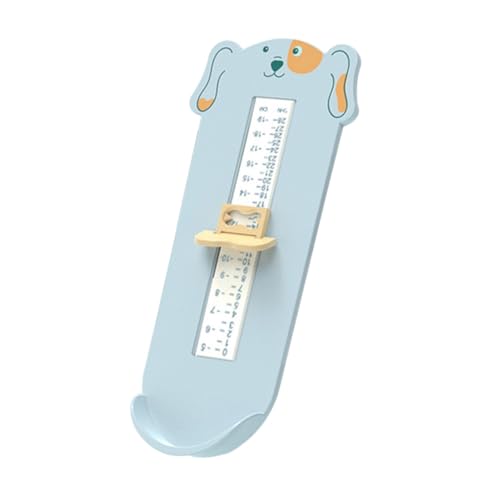 Beaupretty Fußmaß Messlineal mit Klarer Kinderschuhgrößen Messgerät Blaues Cartoon Design für Genaue Fußlängenmessung Geeignet für Junge Mädchen und Kleinkinder Einfaches Schuhgrößen von Beaupretty