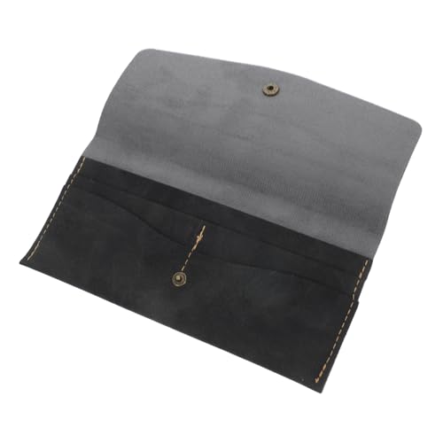 Beaupretty Geldbörse PU mit Fächern für Geldscheine Quittungen und Karten Robuste Stilvolle und Vielseitige Geldtasche für Männer und Frauen für Täglichen Gebrauch Haushaltsplanung Schwarz von Beaupretty