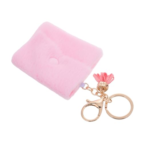 Beaupretty Mini Schlüsselanhänger Geldbörse Für Damen Süßes Rosa Münzfach Multifunktionale Kleine Tasche Für Schlüssel Und Kleingeld Accessoire Für Handtaschen Und Mädchen von Beaupretty