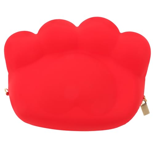 Beaupretty Münzaufbewahrungstasche Mit Katzenpfoten-Motiv Aus Silikon Gefertigte Reise-münzen-Aufbewahrungstasche Handtragetasche Für Wechselgeld Kleine Geldbörse Als Wechseltasche von Beaupretty