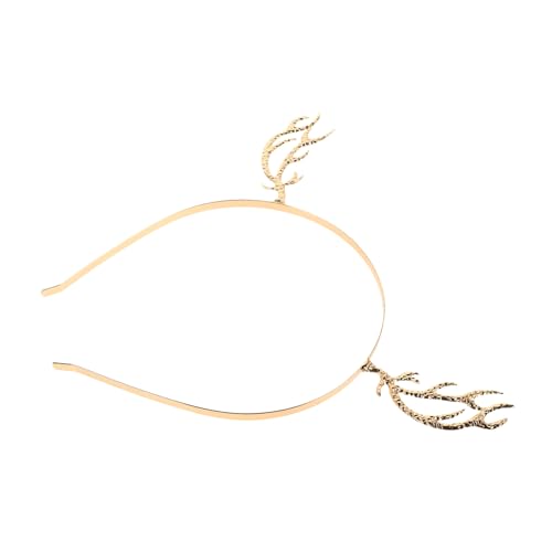 Beaupretty Geweih Stirnband Für Damen Rentier Haarreif Aus Legierung Mit Strass Elchhorn Kopfschmuck Für Weihnachts Party Und Halloween Kostümaccessoires von Beaupretty
