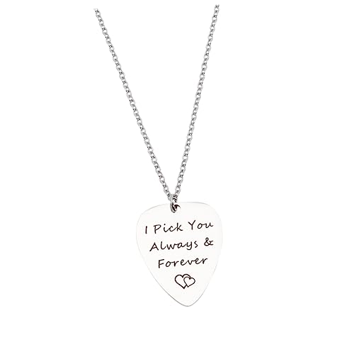 Beaupretty Gitarren Plektrum Halskette Leichtes Langlebiges Schmuckanhänger für Männer und Frauen Geeignet als Gitarrendeko und Modisches Accessoire von Beaupretty