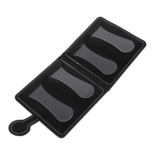 Beaupretty Gitarren Plektrum Tasche aus Hochwertigem Leder Praktischer Organizer für Plektren Schwarz Kompakt Leicht Tragbar Sicherer Schutz und Einfache Mitnahme für Akustische und von Beaupretty