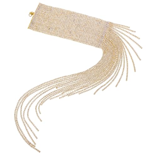 Beaupretty Strassarmband Für Damen Glitzer Armband Wickelarmband Fußkettchen Fußschmuck Handschmuck Manschettenarmband Schuhschmuck Bling-armbänder Fußschmuck Für Damen von Beaupretty