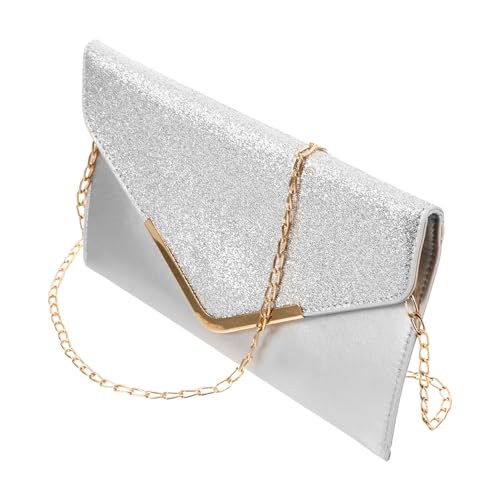 Beaupretty Glitzer Abendtasche Damen Clutch Bag Pailletten Umhängetasche mit Kettenriemen für Anlässe für Hochzeiten und Partys Langlebig PU Beaupretty Glitzer Abendtasche Damen Clutch Bag Pailletten Umhängetasche mit Kettenriemen für Anlässe für Hochzeiten und Partys Langlebig PU von Beaupretty