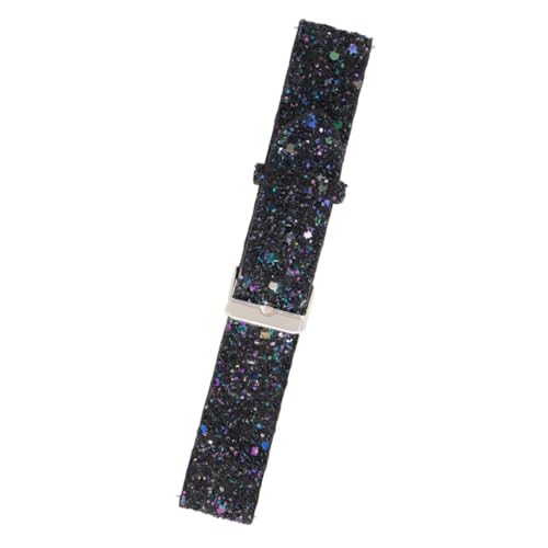 Beaupretty Glitzerndes Ersatz Uhrenarmband Kompatibel mit Samsung Galaxy Watch Active Active Verstellbares Elegantes Schwarzes Glitzerarmband für Damen und Herren Komfortabel und Langlebig von Beaupretty