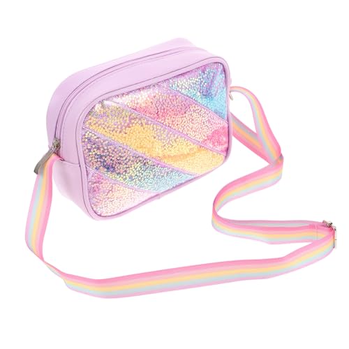 Beaupretty Glitzertasche Cartoon Rucksack Leicht Verstellbarer Schultergurt Glitzerndes Design Mädchen Umhängetasche für Schule Geburtstag und Freizeit von Beaupretty