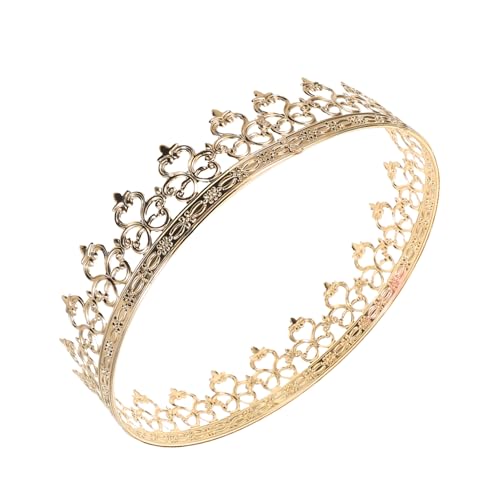 Beaupretty Goldene Krone Aus Metall Für Männer Cosplay-kopfbedeckung Mittelalterliche Tiara Für Cosplay Königliche Kostümkrone Für Halloween Party-requisiten Haar-accessoires von Beaupretty