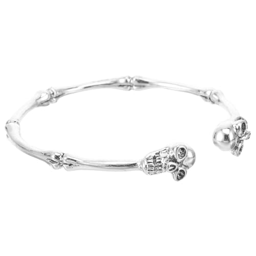 Beaupretty Gothic Skull Armband Damen Punk Open Bracelet Halloween Schmuck Handgelenk Schmuck für Party Cosplay und Alltag von Beaupretty