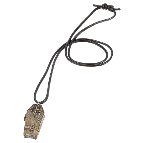Beaupretty Sarg Anhänger Gothic Halskette Für Männer Aus Legierung Glatte Kanten Leichtes Gewicht Stilvoller Schmuck Für Outfits Und Kleidung von Beaupretty