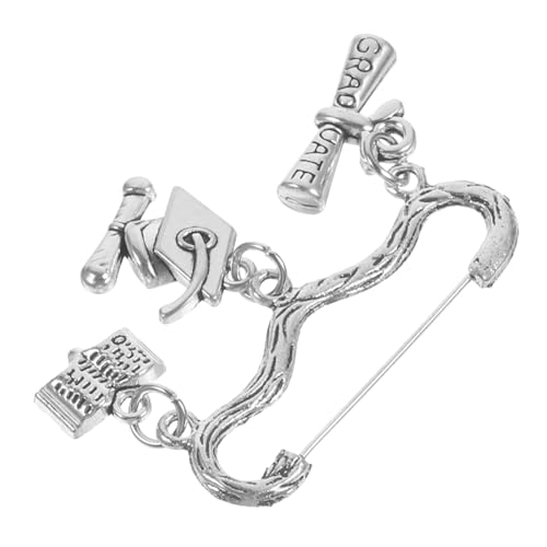 Beaupretty Graduierungsbrosche Metallanstecker Kreative Lustige Abzeichen für Kleidung Rucksack Hut Dekorative Pin für Abschluss Hochwertige Anstecknadel mit Robustem Design von Beaupretty